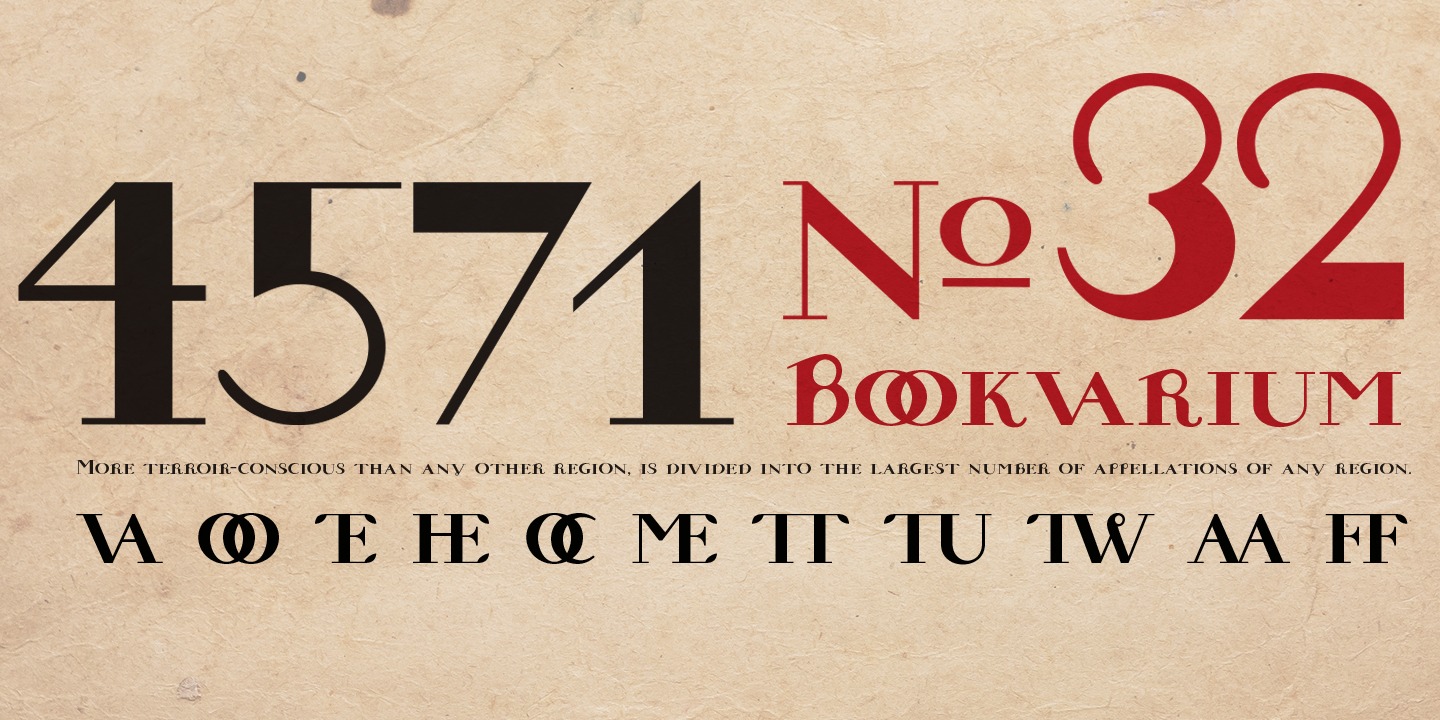 Bookvarium Roman Font preview